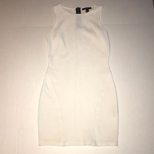 White Forever 21 Sleeveless Bodycon Medium Dress